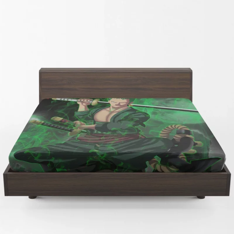 Roronoa Zoro Swordmaster Path Anime Fitted Sheet 1