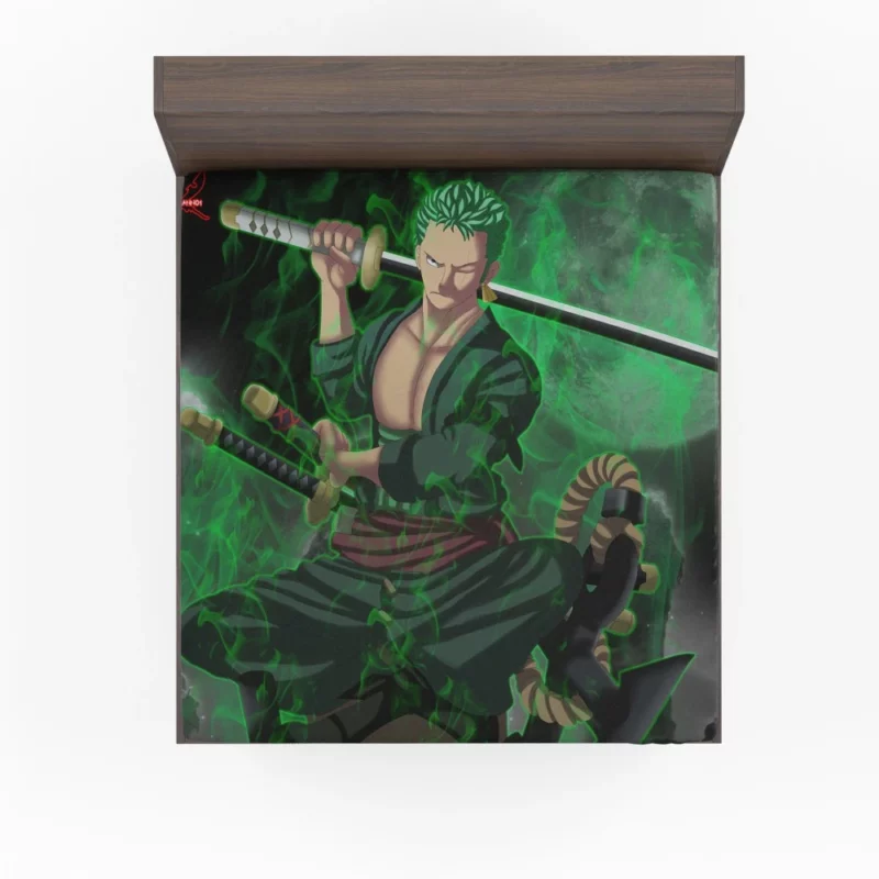 Roronoa Zoro Swordmaster Path Anime Fitted Sheet