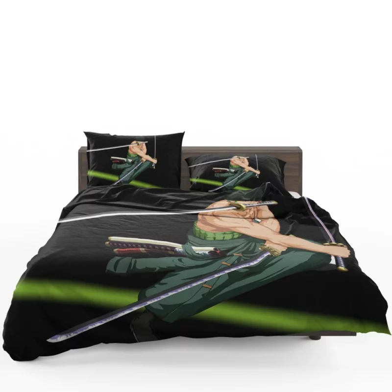 Roronoa Zoro Three-Sword Style Anime Bedding Set