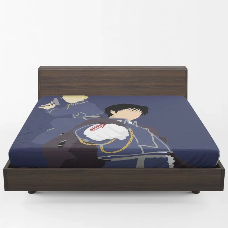 Roy Mustang and Riza Unbreakable Bond Anime Fitted Sheet 1