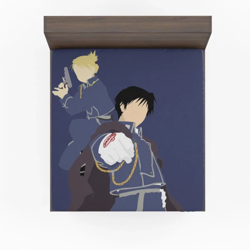 Roy Mustang and Riza Unbreakable Bond Anime Fitted Sheet