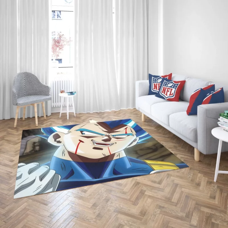 Royal Rivalry Vegeta Super Saiyan Blue Anime Rug 2