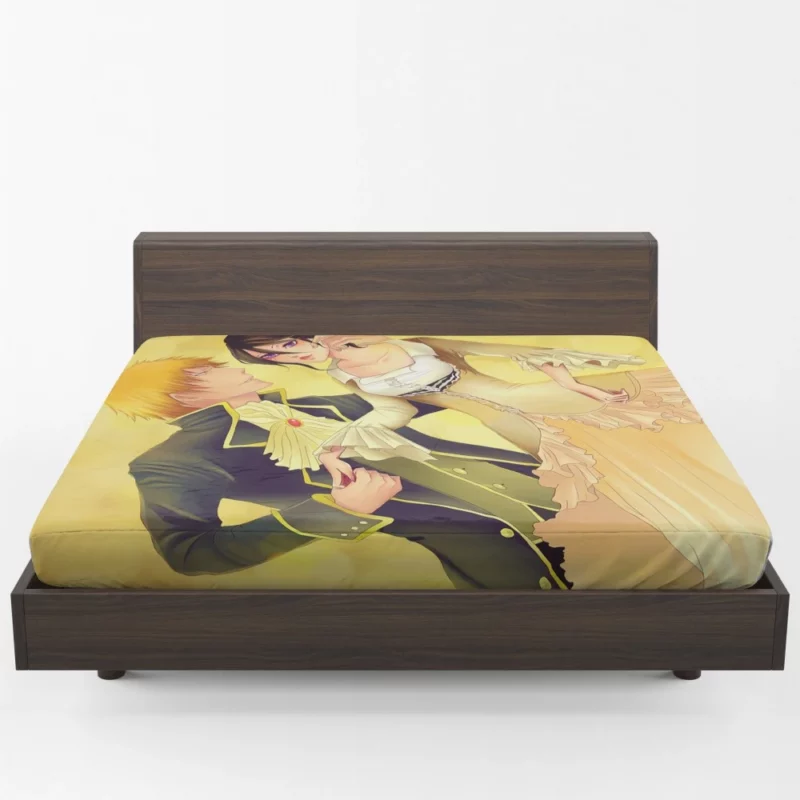 Rukia and Ichigo Unbreakable Bond Anime Fitted Sheet 1