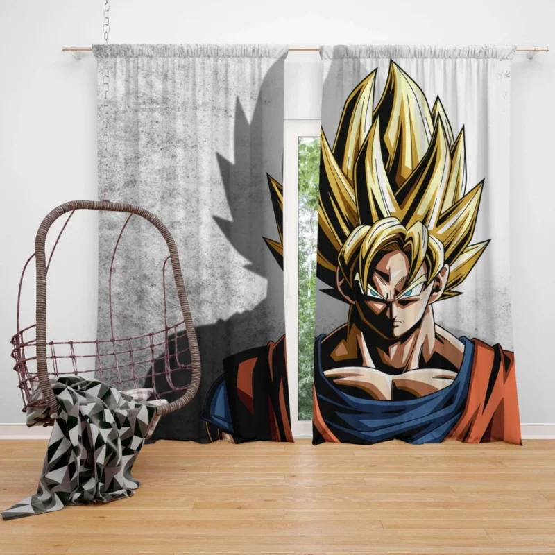 SSJ Goku Triumph and Battle Valor Anime Curtain