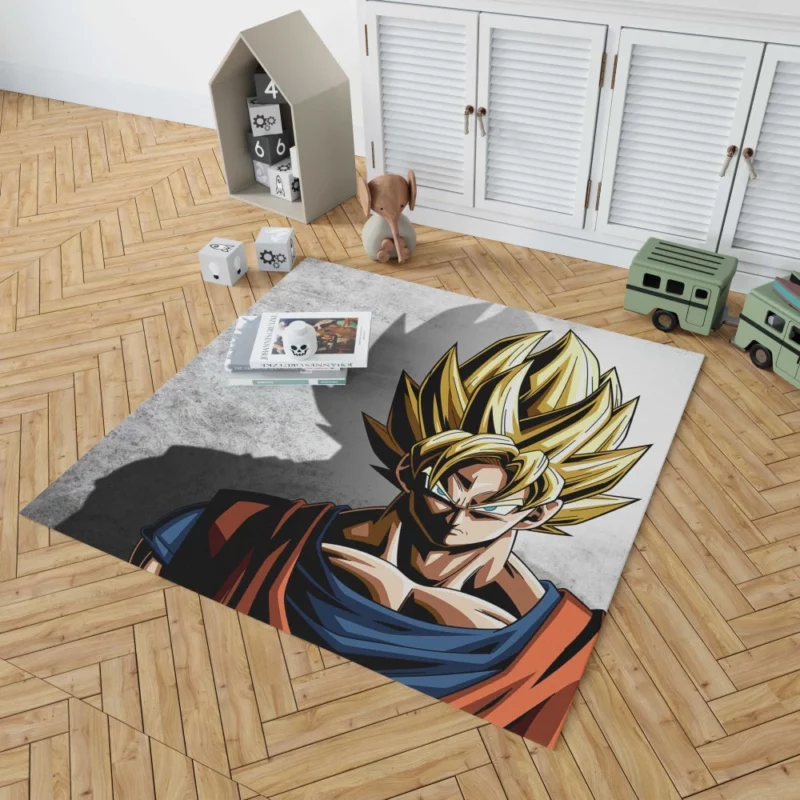 SSJ Goku Triumph and Battle Valor Anime Rug 1