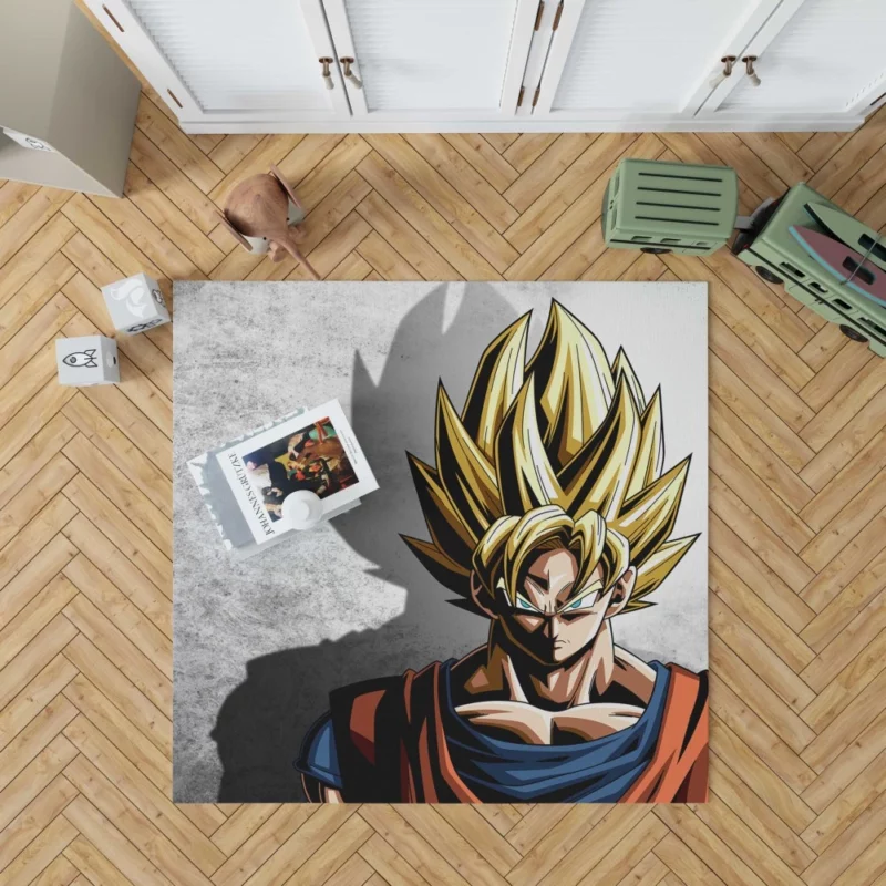 SSJ Goku Triumph and Battle Valor Anime Rug