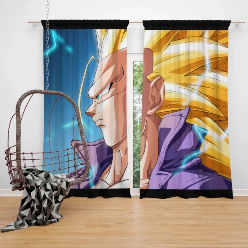 SSJ3 Trunks A Formidable Force Anime Curtain