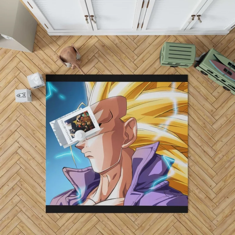 SSJ3 Trunks A Formidable Force Anime Rug