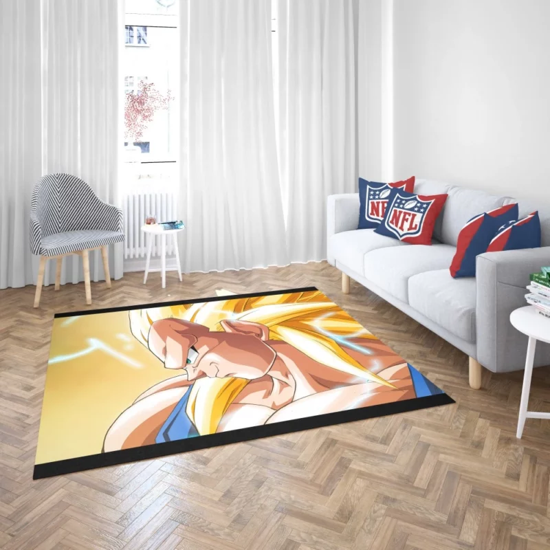 SSJ3 Valor Vegeta Fierce Battle Anime Rug 2