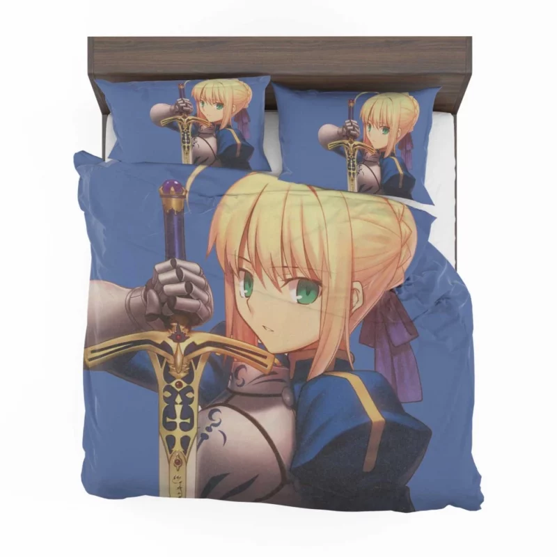 Saber Lily Excalibur Radiant Light Anime Bedding Set 1