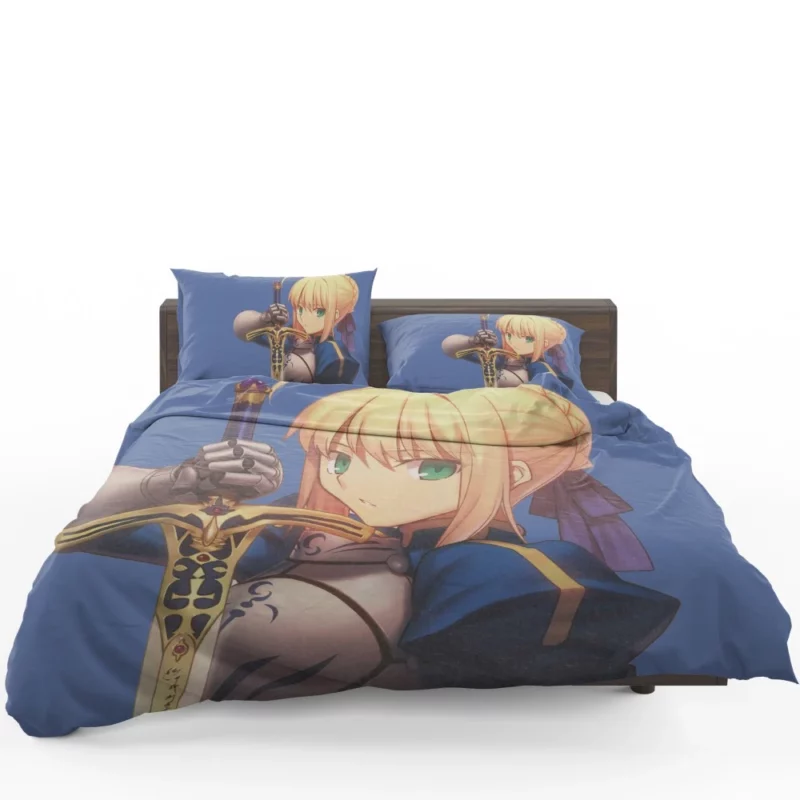 Saber Lily Excalibur Radiant Light Anime Bedding Set