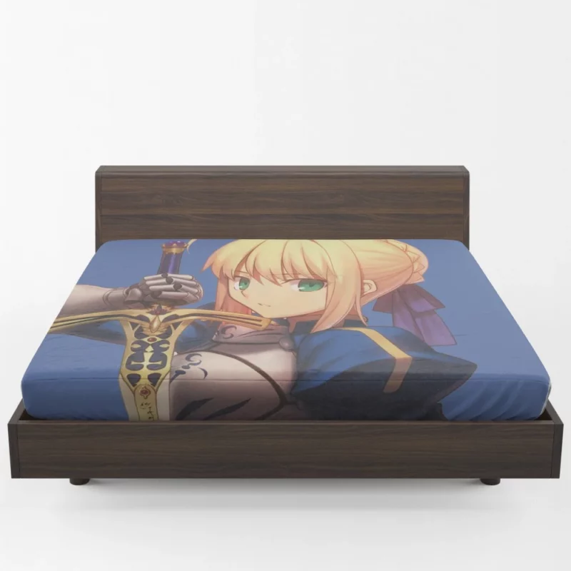 Saber Lily Excalibur Radiant Light Anime Fitted Sheet 1