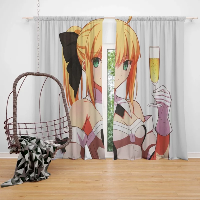 Saber Lily Fate Stay Night Radiant Sword Anime Curtain