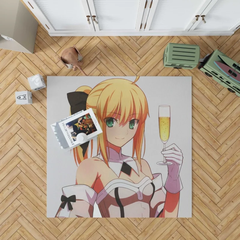 Saber Lily Fate Stay Night Radiant Sword Anime Rug