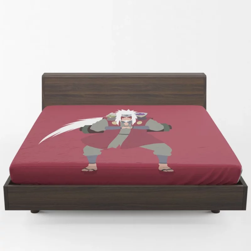 Sage Trio Jiraiya Fukasaku and Shima Anime Fitted Sheet 1