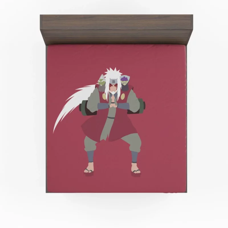 Sage Trio Jiraiya Fukasaku and Shima Anime Fitted Sheet