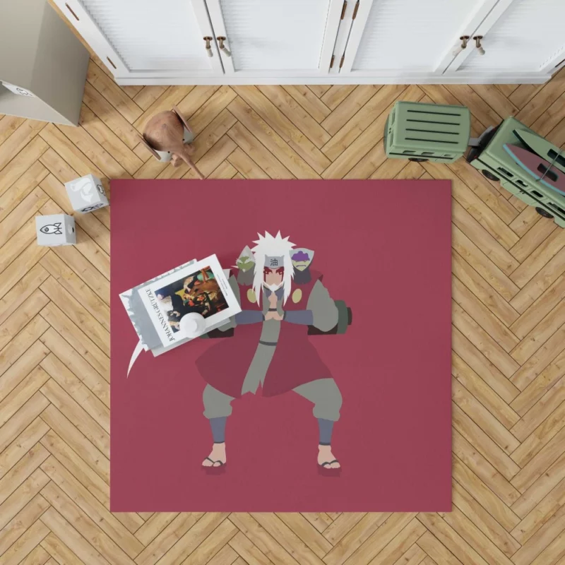 Sage Trio Jiraiya Fukasaku and Shima Anime Rug