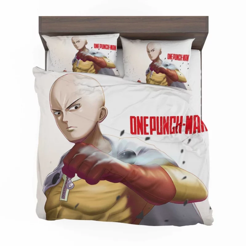 Saitama Heroic Adventures Await Anime Bedding Set 1