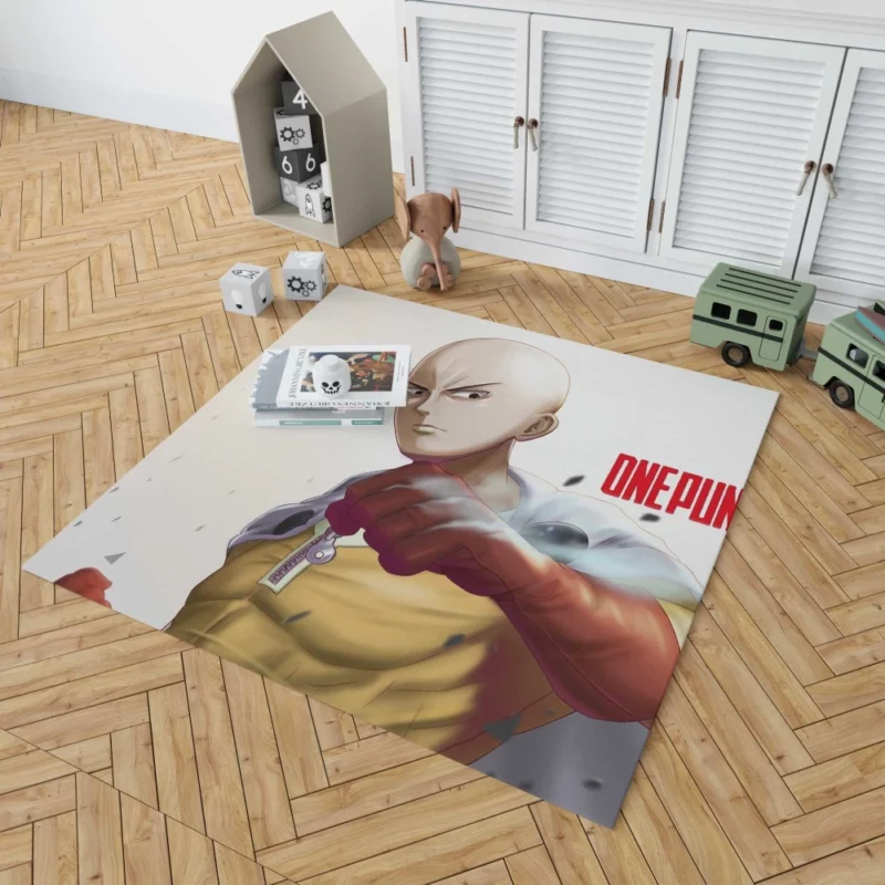 Saitama Heroic Adventures Await Anime Rug 1