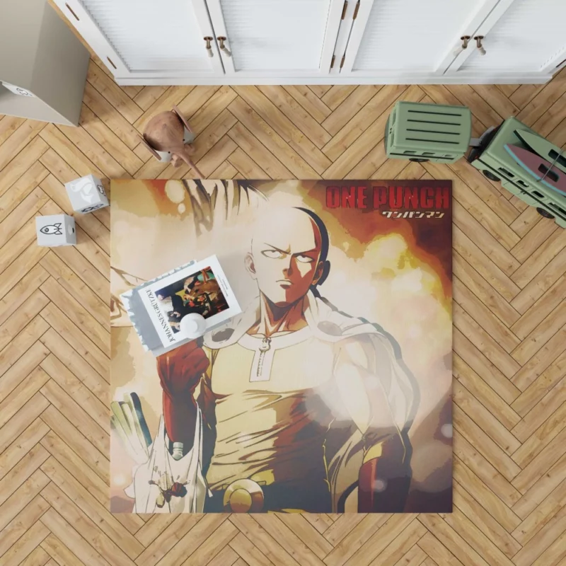 Saitama One Punch Hero Anime Rug