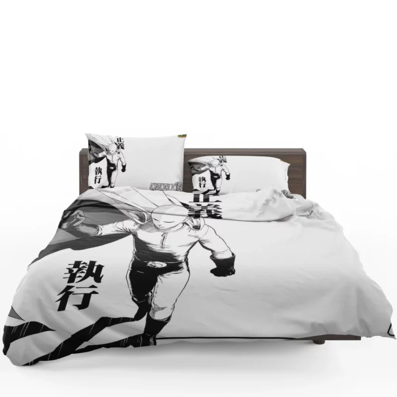 Saitama Power Unleashed Anime Bedding Set