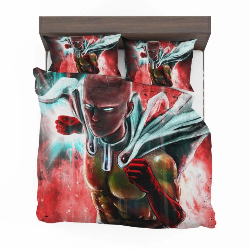 Saitama Punching Perfection Anime Bedding Set 1