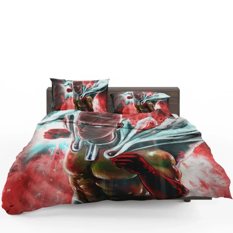 Saitama Punching Perfection Anime Bedding Set