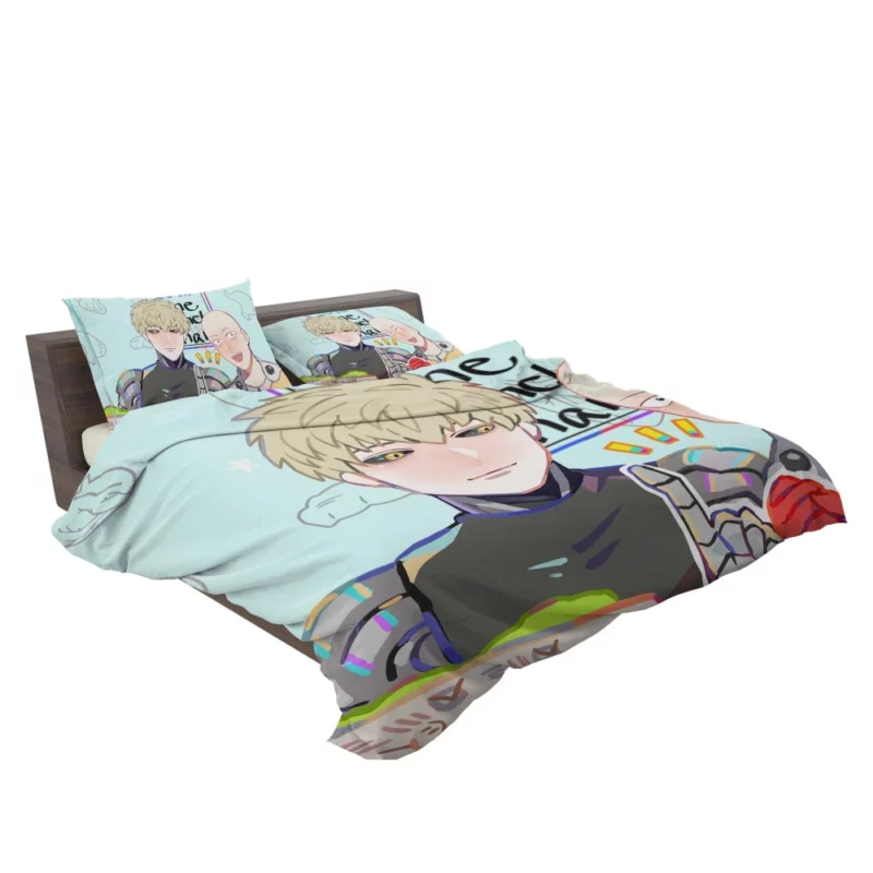 Saitama and Genos One-Punch Heroes Anime Bedding Set 2