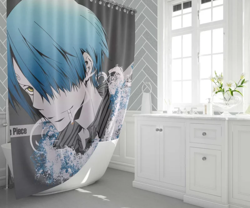 Sanji All Blue Dreamer Anime Shower Curtain 1