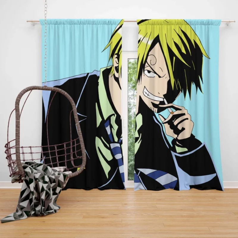 Sanji Culinary Creations Anime Curtain