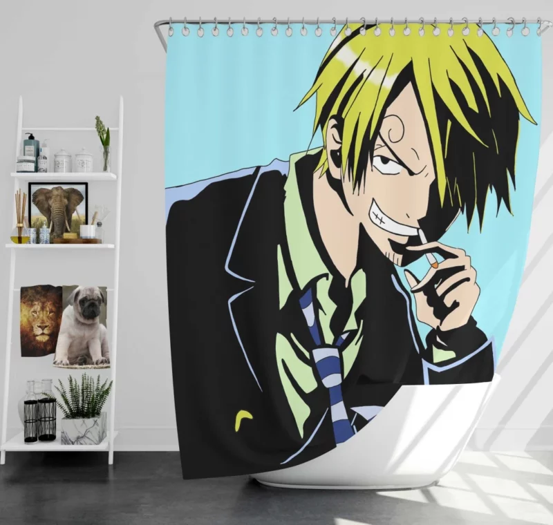 Sanji Culinary Creations Anime Shower Curtain