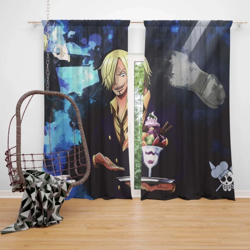 Sanji Culinary Delights Await Anime Curtain