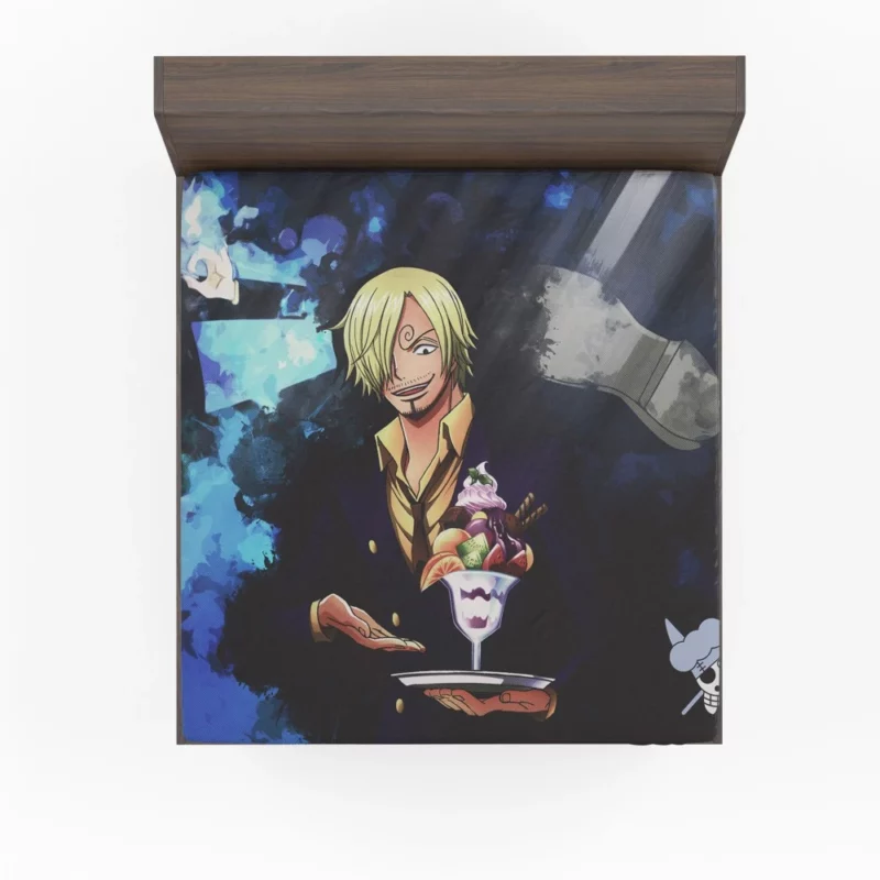 Sanji Culinary Delights Await Anime Fitted Sheet
