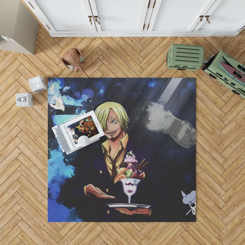 Sanji Culinary Delights Await Anime Rug