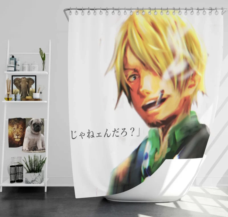 Sanji Delicious Journey Anime Shower Curtain