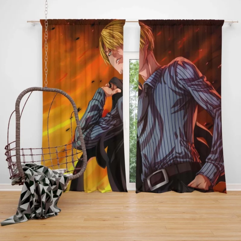 Sanji Pirate Chef Odyssey Anime Curtain