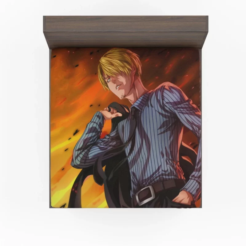 Sanji Pirate Chef Odyssey Anime Fitted Sheet