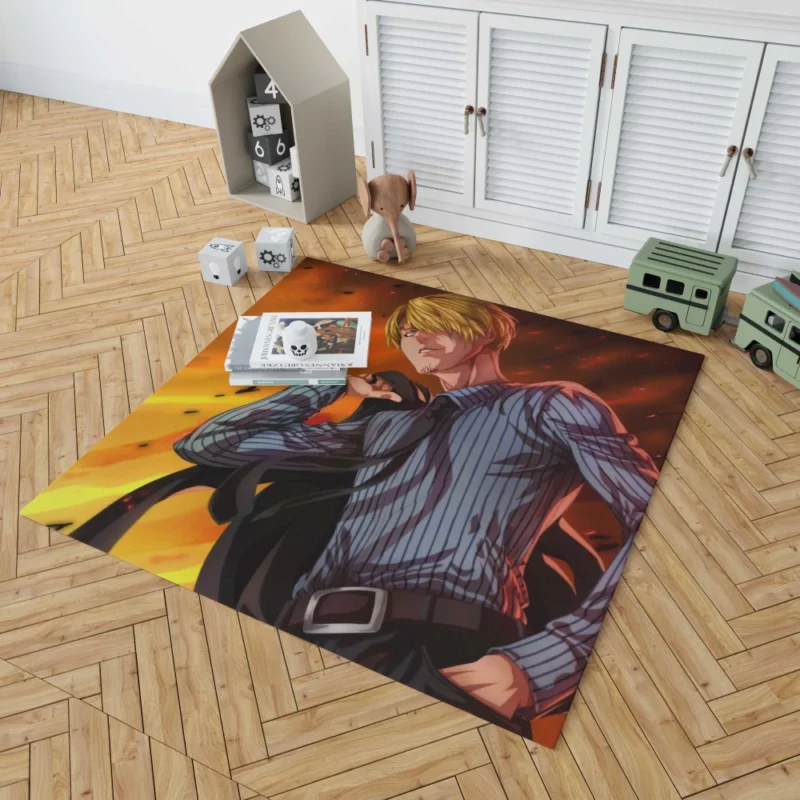 Sanji Pirate Chef Odyssey Anime Rug 1