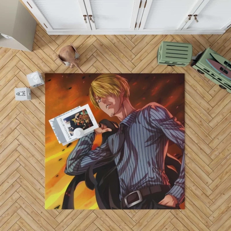 Sanji Pirate Chef Odyssey Anime Rug