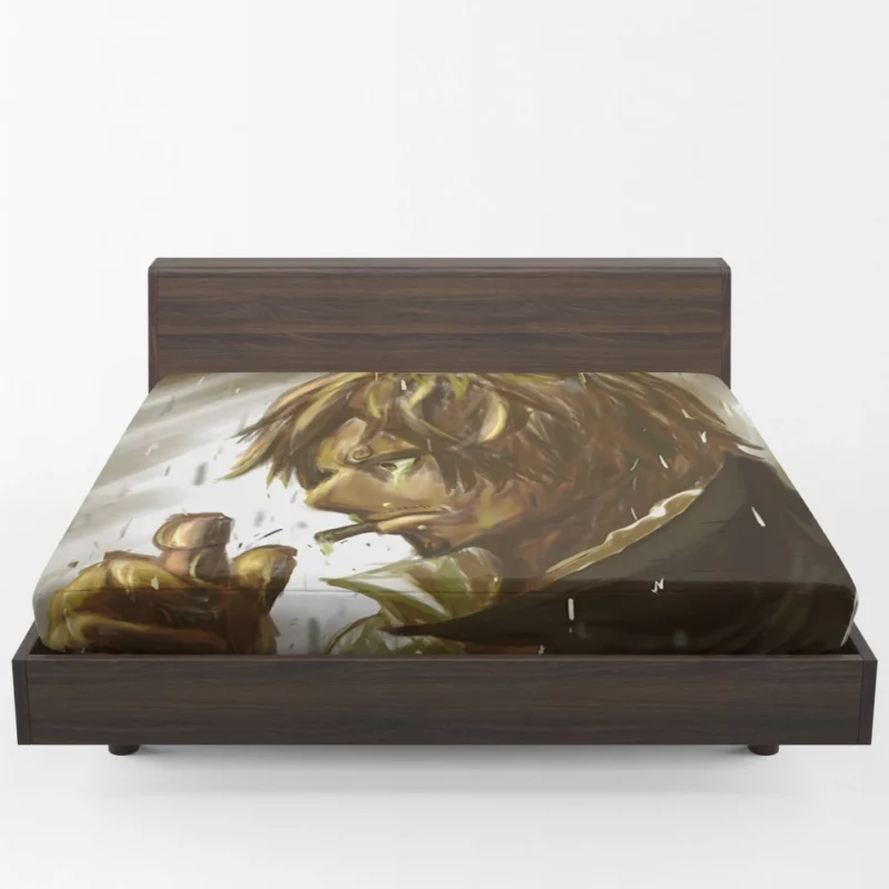 Sanji Pirate Cooking Passion Anime Fitted Sheet 1