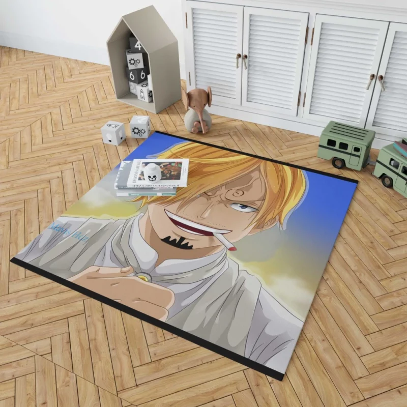 Sanji Pirate Flavorful Path Anime Rug 1