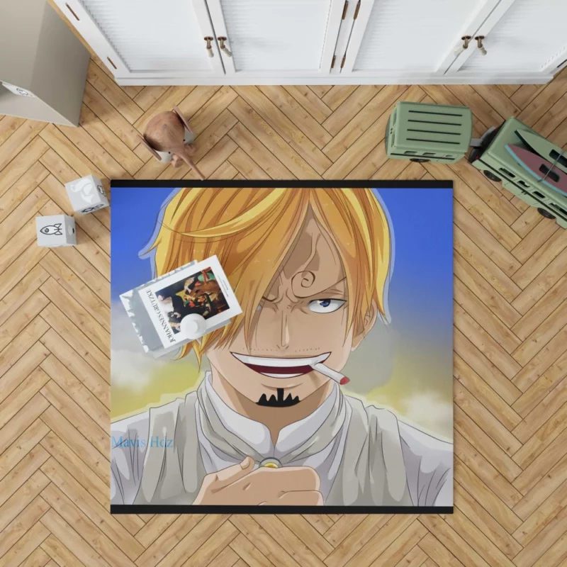 Sanji Pirate Flavorful Path Anime Rug