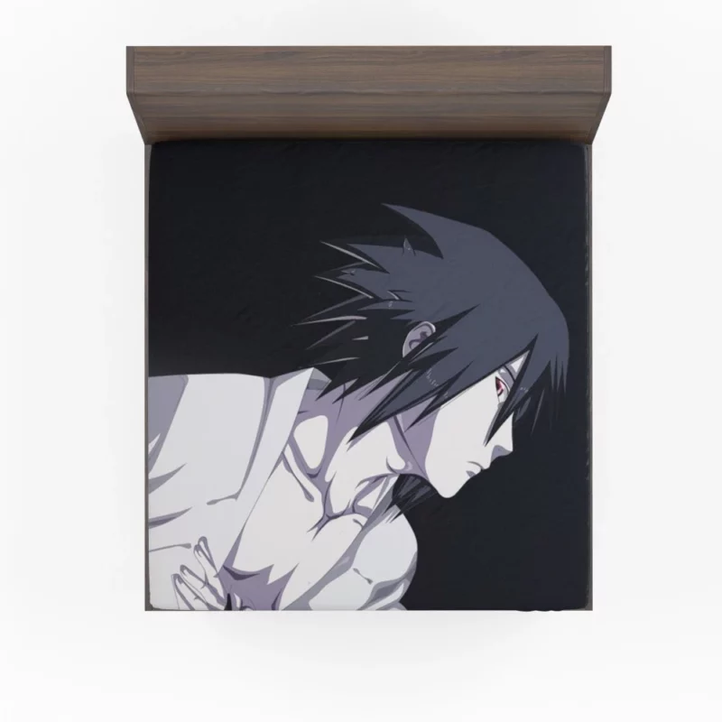 Sasuke Pursuit Shinobi Path Anime Fitted Sheet