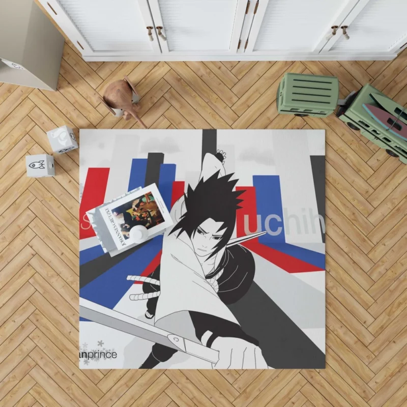 Sasuke Redemption Shinobi Chronicles Anime Rug