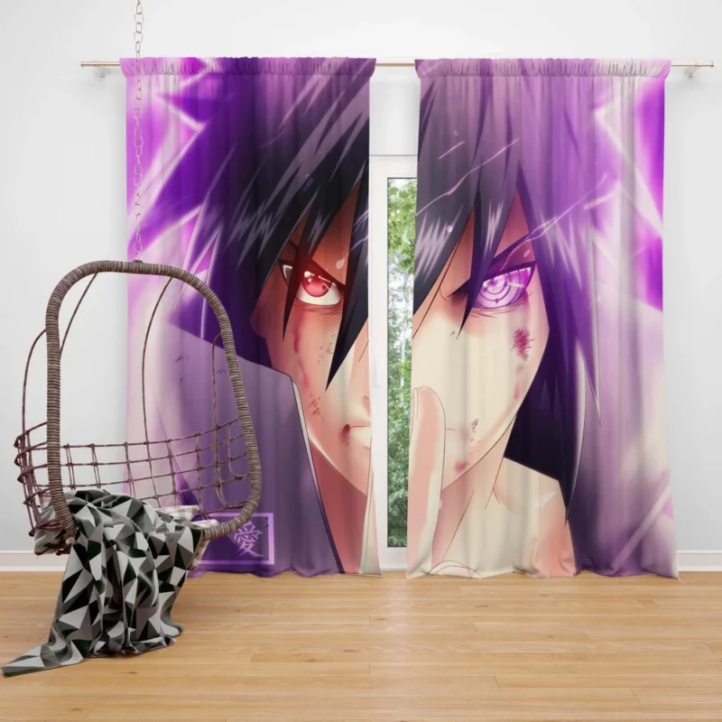 Sasuke Redemption Shinobi Journey Anime Curtain