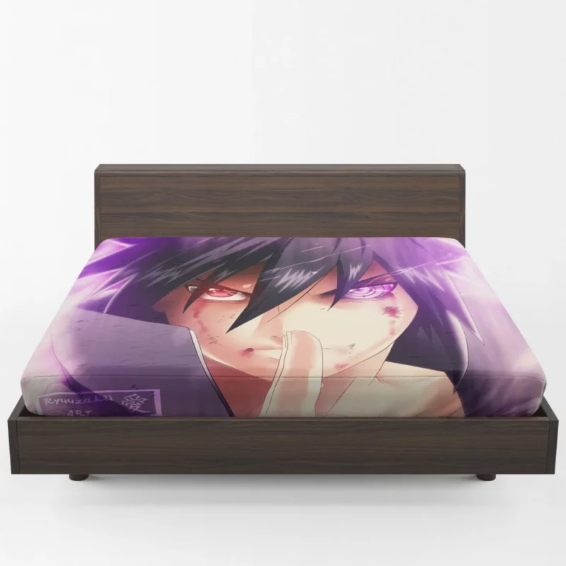 Sasuke Redemption Shinobi Journey Anime Fitted Sheet 1