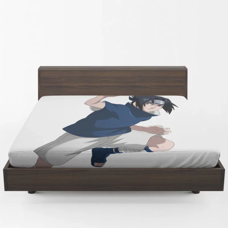 Sasuke Resolve Shinobi Chronicles Anime Fitted Sheet 1