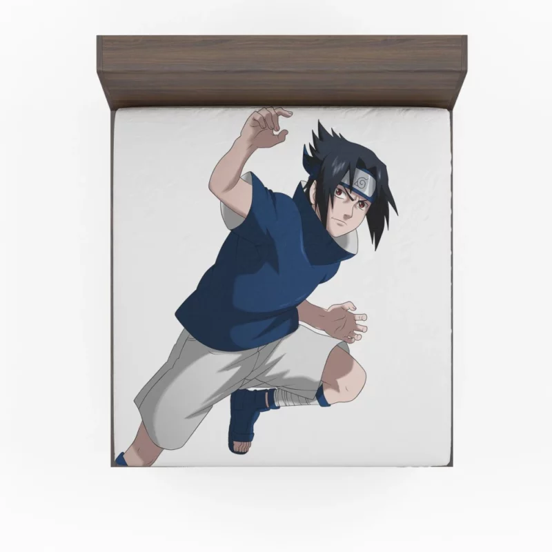 Sasuke Resolve Shinobi Chronicles Anime Fitted Sheet