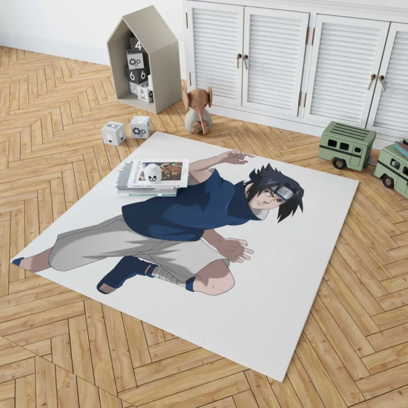 Sasuke Resolve Shinobi Chronicles Anime Rug 1