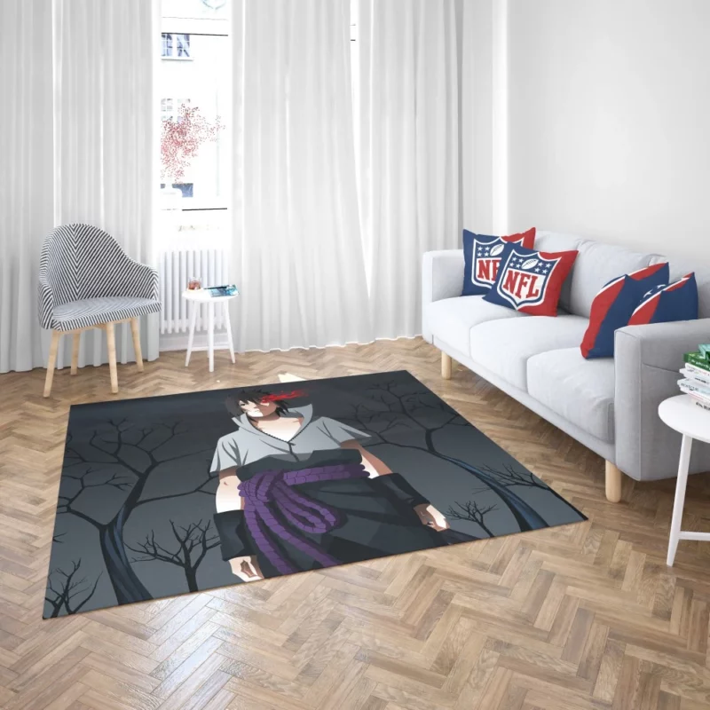 Sasuke Uchiha Journey Continues Anime Rug 2